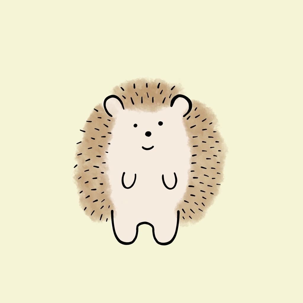 Illustration-to-show-a-hedgehog