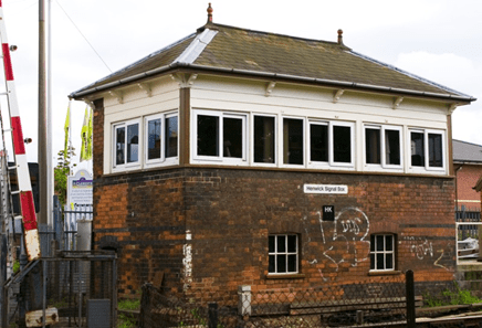 Picture of a signal box.