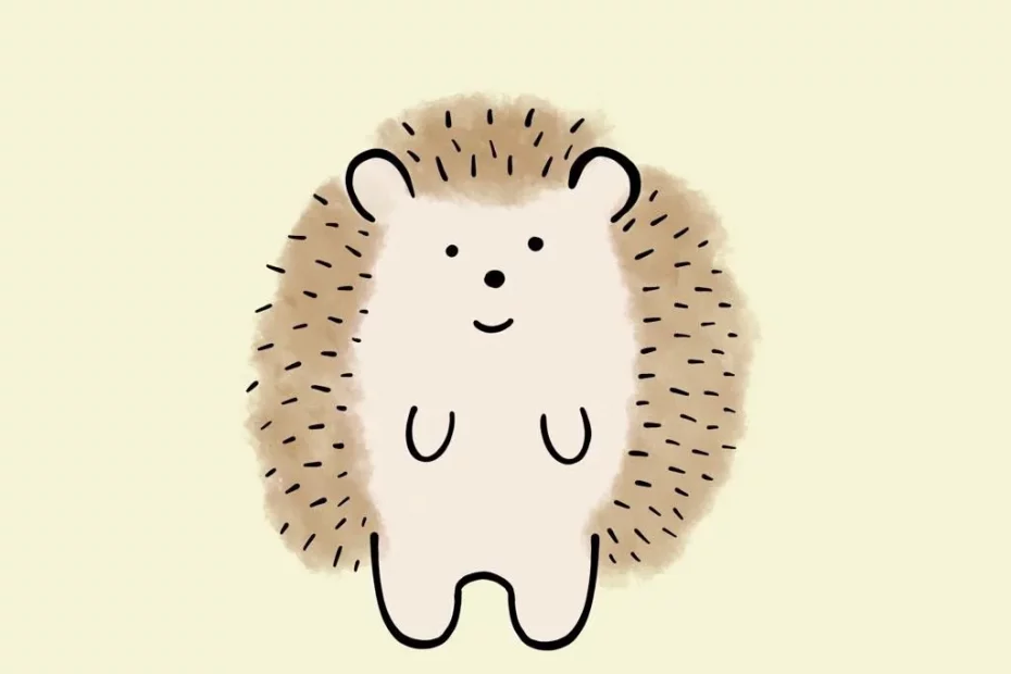 Cute Hedgehog Drawing