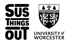 Sus Things Out and University of Worcester logos